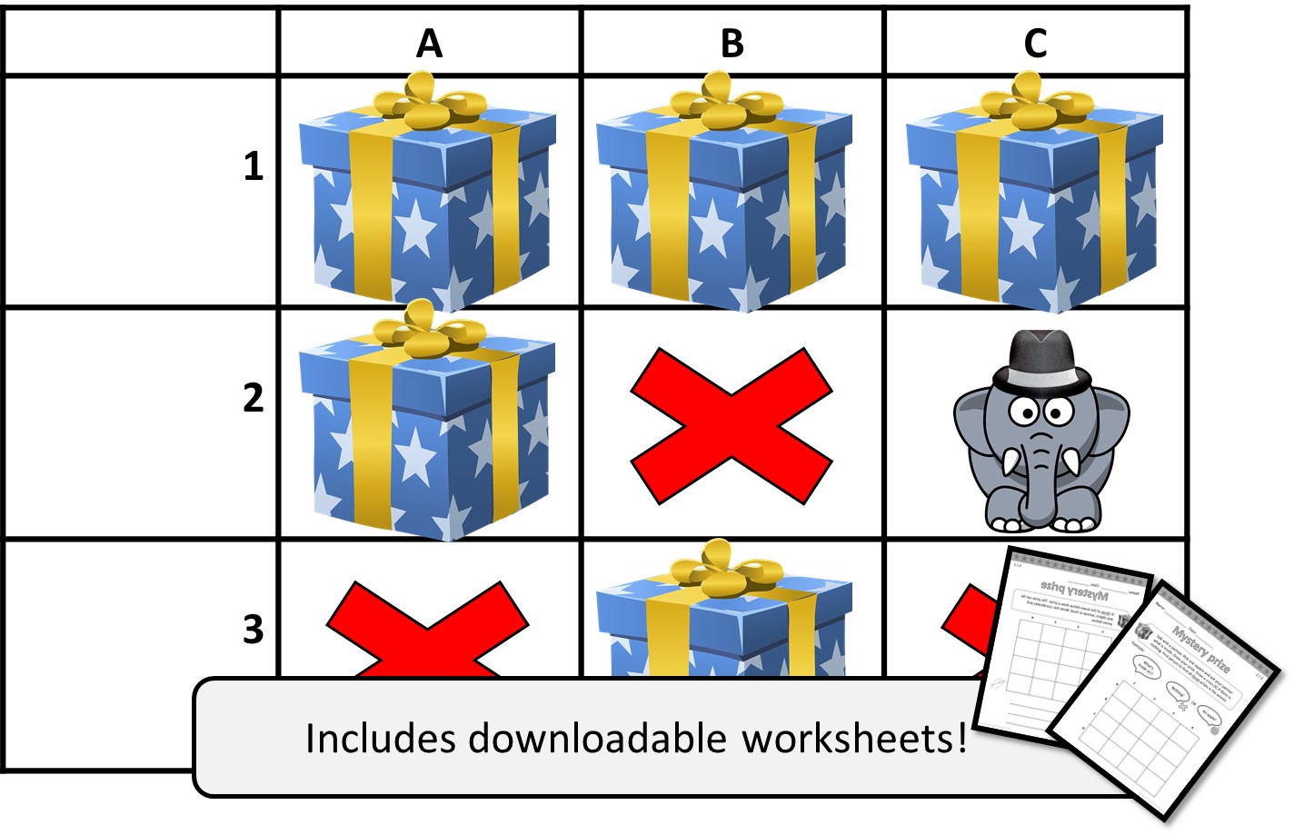 Mystery Prize – A battleship-esque EFL game